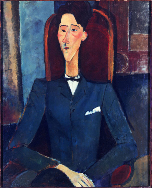 Portrait of Jean Cocteau. Modigliani’s portraits often portrayed like-minded friends from the blooming art world of early 20th century Paris.