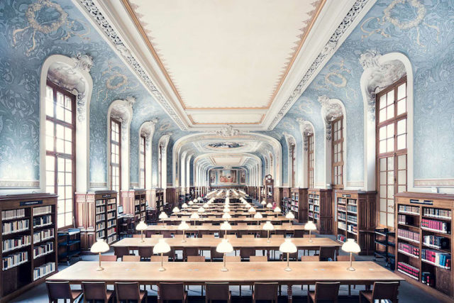 Bibliothèque de la Sorbonne, Salle Jacqueline de Romilly, Paris 1897.Photo Credit: THIBAUD POIRIER