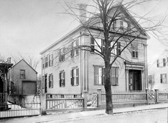 The Borden household at 92 Second Street in Fall River, Massachusetts.