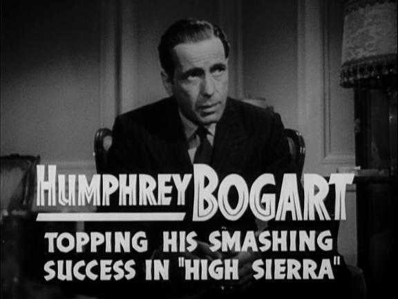 Bogart as Sam Spade in the trailer for The Maltese Falcon (1941).
