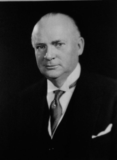 Photo of Richard Bedford Bennett, 1st Viscount Bennett, the 11th Prime Minister of Canada.