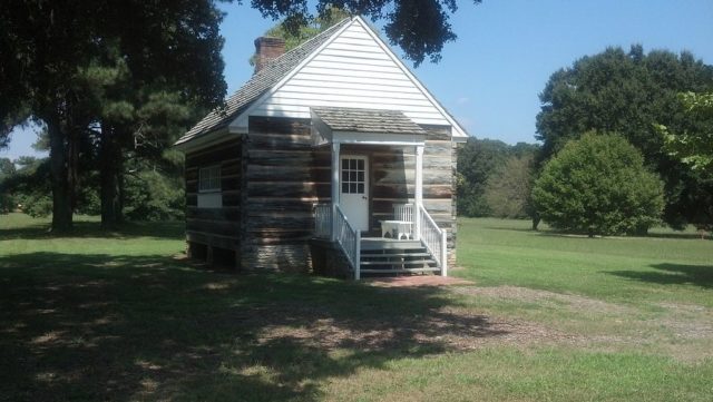 Reconstruction of the original print shop located at New Echota, in which the Cherokee Phoenix was printed. Photo credit