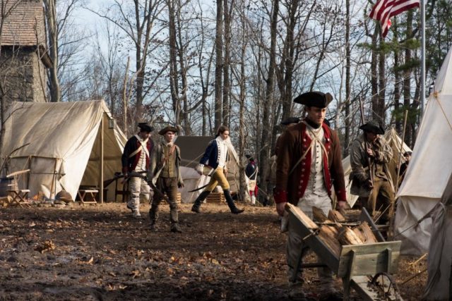 The rebel camp could be miserable for the unpaid soldiers of Washington Photo Credit: Antony Platt/AMC