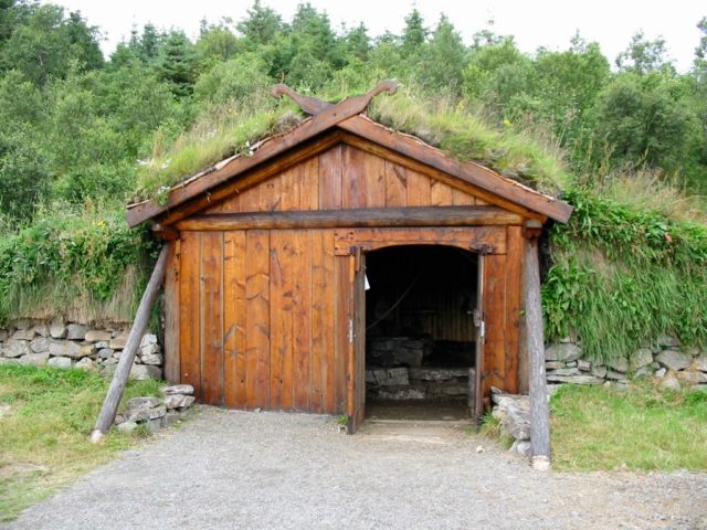 The front view of the Viking smithy. Photo Credit
