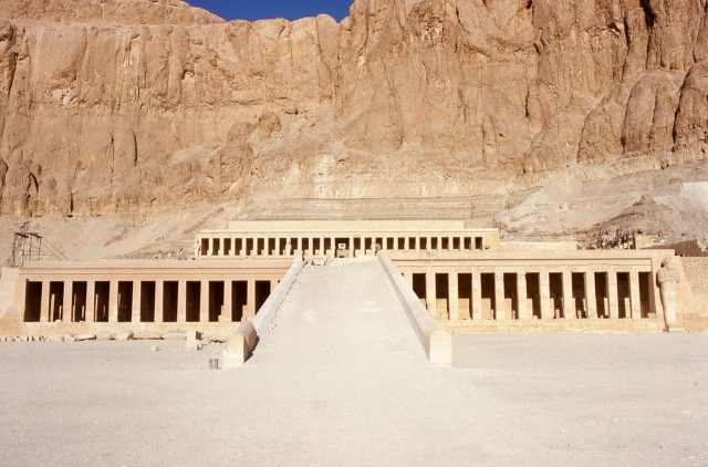 The funerary temple of the Pharaoh Hatshepsut. Photo Credit