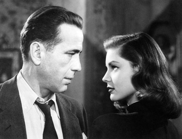 Bacall and Bogart in “The Big Sleep” (1946).