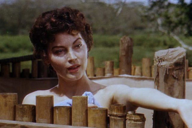 Screenshot of Ava Gardner from the trailer for the film “Mogambo.”