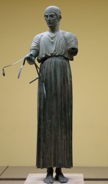 The Charioteer of Delphi. Author: Raminus Falcon. CC BY 3.0