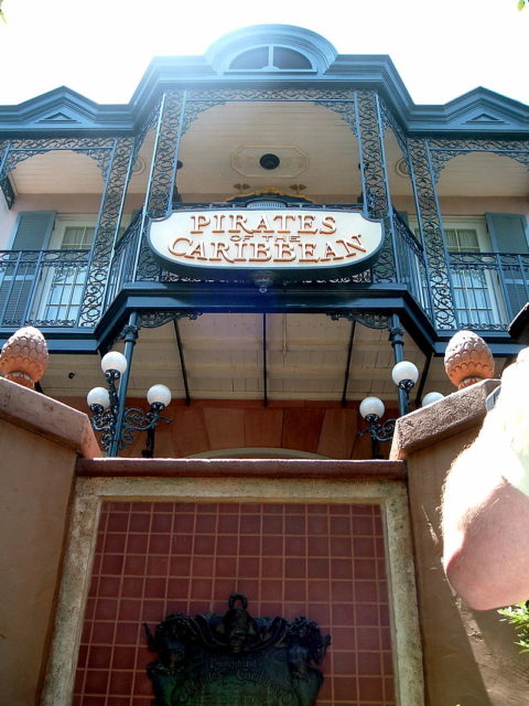 Entrance to Pirates of the Caribbean at Disneyland