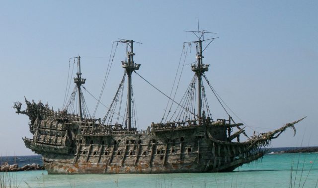 The “Flying Dutchman” prop from the Disney movies “Pirates of the Caribbean Dead Man’s Chest” and “At World’s End”.