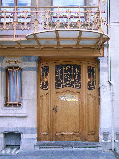 23-25 rue Américaine, Brussels, the house and studio of Victor Horta, now the Victor Horta Museum (1898-1901). Author: Steve Cadman. CC BY-SA 2.0.