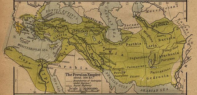 The Zoroastrian Achaemenid Empire at its greatest extent was the largest ancient empire in recorded history (480 BCE)