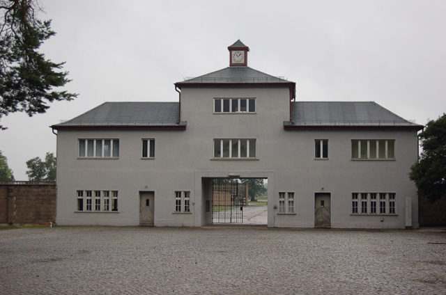 The entrance to Sachsenhausen concentration camp, where the forgers operated. Author: Tommes73 CC BY 3.0.