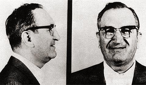 Mugshot of Joseph “Joe Bananas” Bonanno, who was boss of the Bonanno crime family from 1931 to 1968.