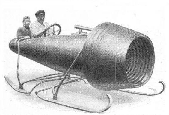 The 1910 Coandă engine design was also used on a sledge designed for Grand Duke Cyril of Russia.
