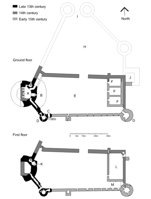Plan of Bothwell Castle Author:Jonathan Oldenbuck CC BY SA 2.0