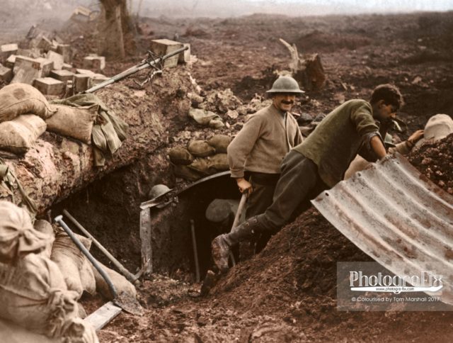 Soldiers, colorized. Author: Tom Marshall