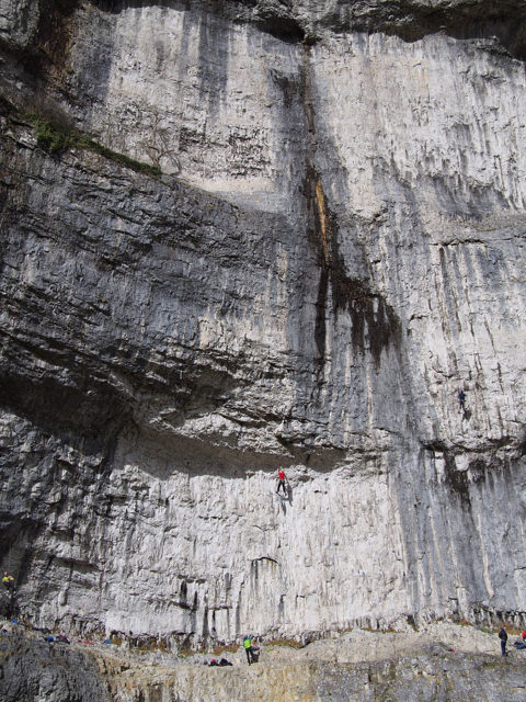 Rock climbers at Malham Cove, By Francis C. Franklin / CC-BY-SA-3.0