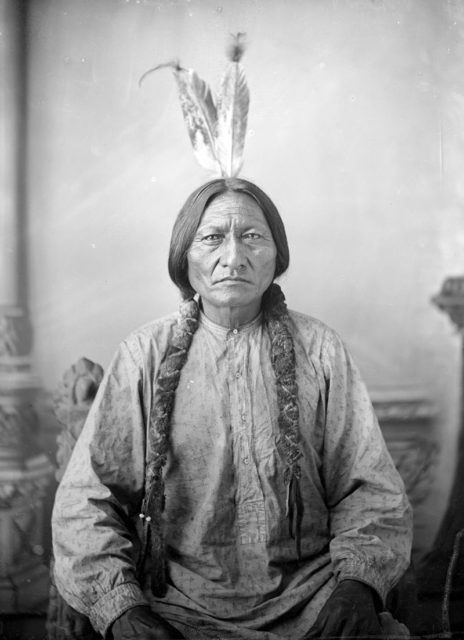 Sitting Bull by D F Barry ca 1883 original cabinet card