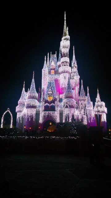 Castle with Christmas lights on it for the Christmas season Author:elisfkc CC BY 2.0