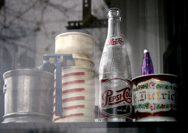 Vintage Pepsi Cola bottle. Author:Gail Frederick CC BY2.0