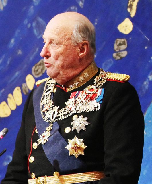 King Harald V in 2013 Author: Sámediggi Sametinget – H.M. Kong HaraldCC BY-SA 2.0