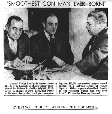 Page from a 1935 Philadelphia newspaper