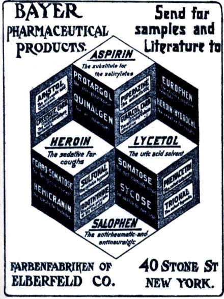 Advertisement for Bayer Heroin