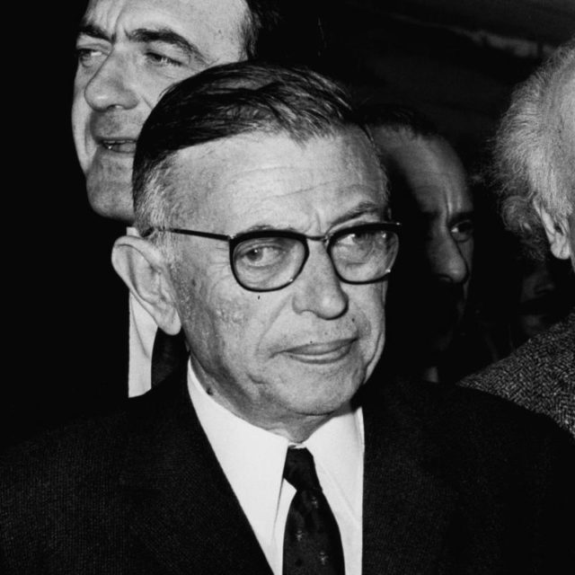 French philosopher-writer Jean Paul Sartre Author: Government Press Office CC BY 3.0