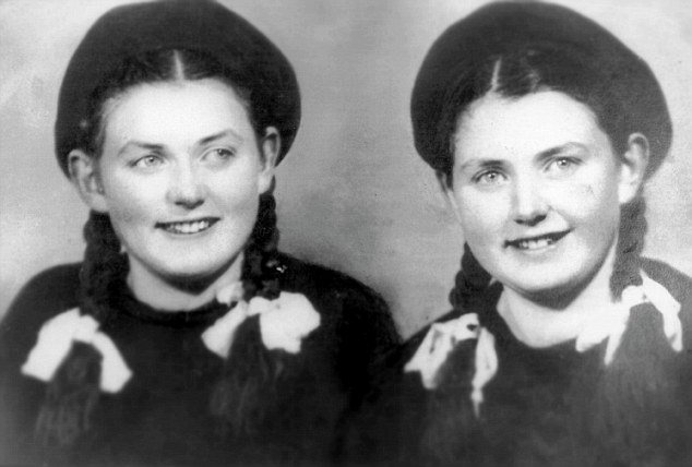 Eva (right) and Miriam (left), in 1949.