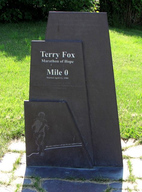 Memorial at Mile 0 in St. John’s  Author: D. Gordon E. Robertson CC BY-SA 3.0