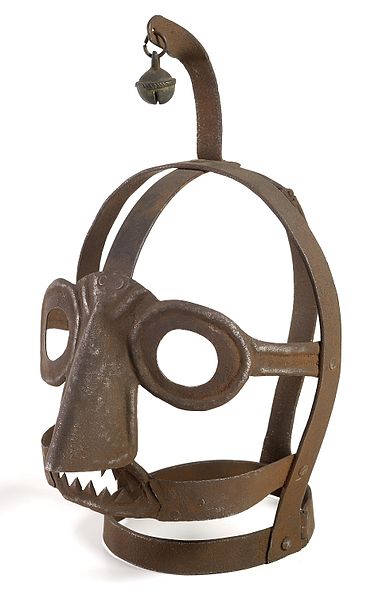 An iron ‘scolds bridle’ mask used to publicly humiliate. Author Wellcome Images CC BY 4.0