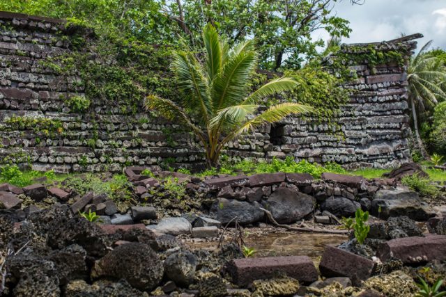 The ruins of Nan Madol in Pohnpei, Micronesia.