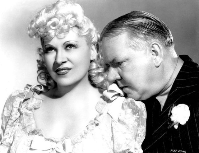 Publicity photo with W. C. Fields for My Little Chickadee (1940).