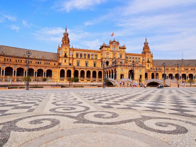 Plaza de Espana – Spanish Square in Seville, Andalusia, Spain