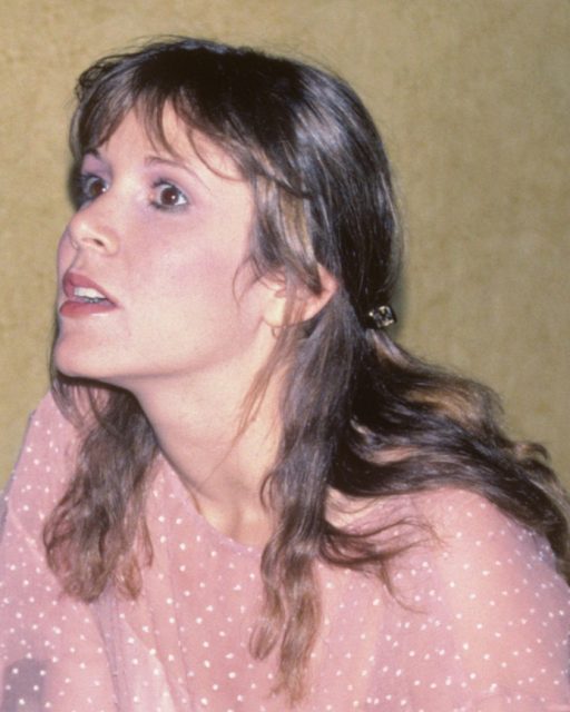 Carrie Fisher at the private party after the premiere of the Sylvester Stallone movie FIST. Author: Alan LightCC BY 2.0