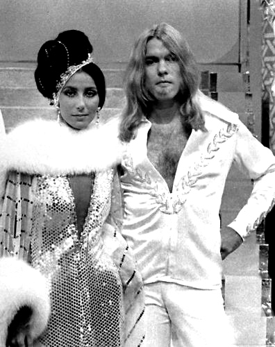 Cher with then-husband Gregg Allman in 1975