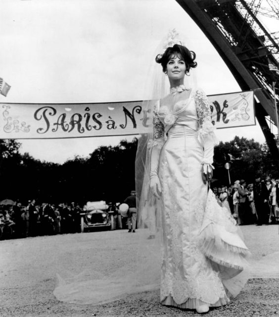 Press photo of Natalie Wood on the Paris set in Blake Edwards’ “The Great Race.”