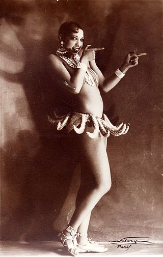 Josephine Baker in her famous banana costume