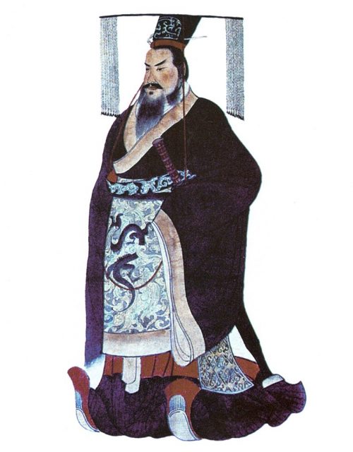 The first Chinese emperor, Qin Shi Huang,