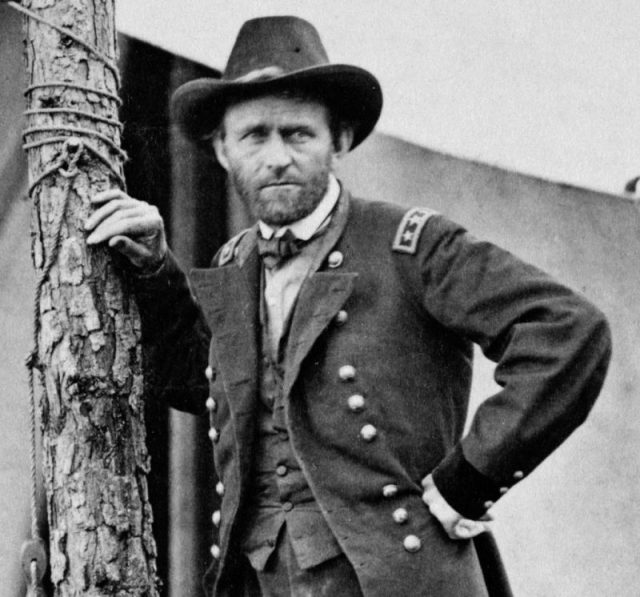 Commanding General Grant at the Battle of Cold Harbor in 1864