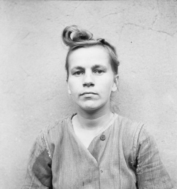 Elizabeth Volkenrath, head wardress of the camp: sentenced to death. She was hanged on December 13, 1945