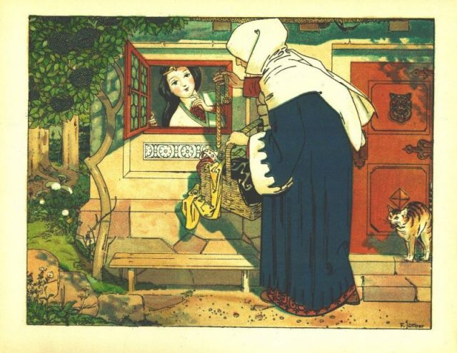 The Queen visits Snow White