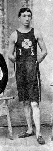 John J. MacDermott, winner of the first Boston Marathon, in 1898