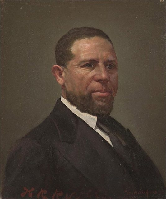 Oil portrait of Hiram Rhodes Revels (1822-1901)