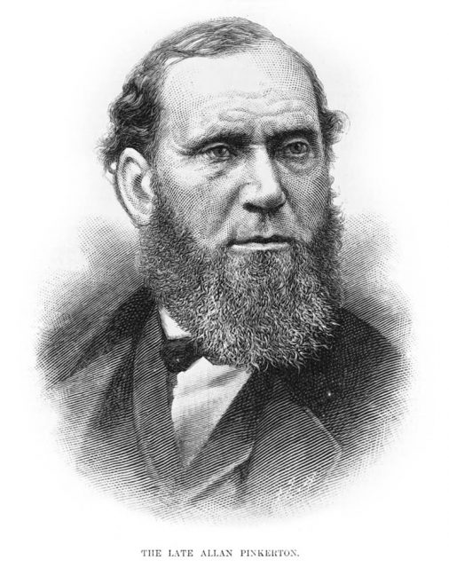 Portrait of Allan Pinkerton from Harper’s Weekly, 1884