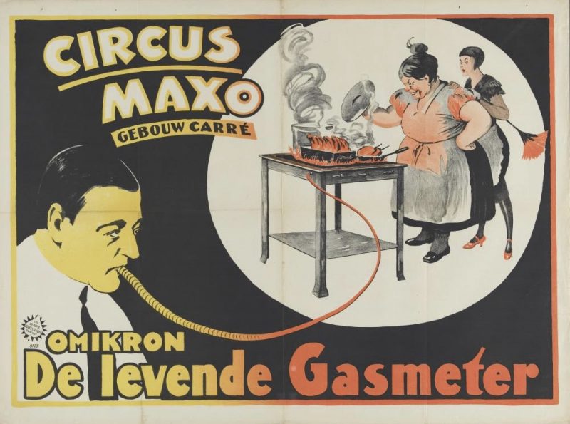 1926 Circus Maxo — The Carre Building. Omikron. The living gasometer
