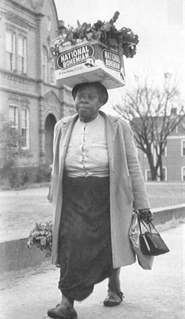 African American Woman, walks instead of riding the segregated buses