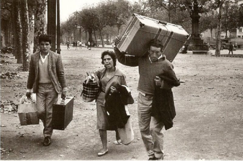 Immigrants near the French station 1962