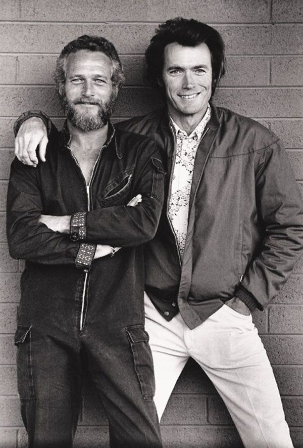 Paul Newman & Clint Eastwood, photographed by Terry O’Neill, 1972.